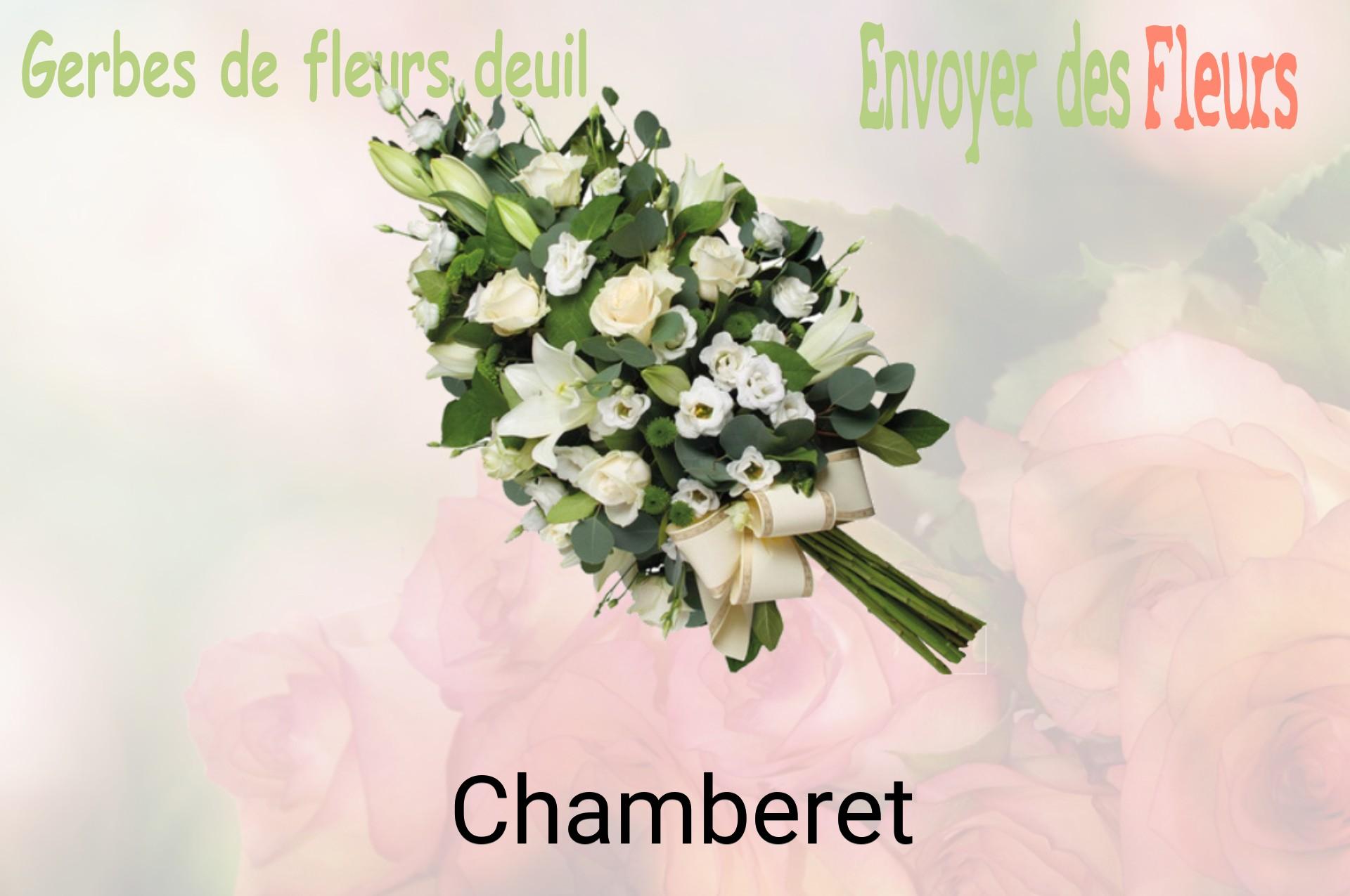 Gerbe de fleurs de deuil livrée à Chamberet